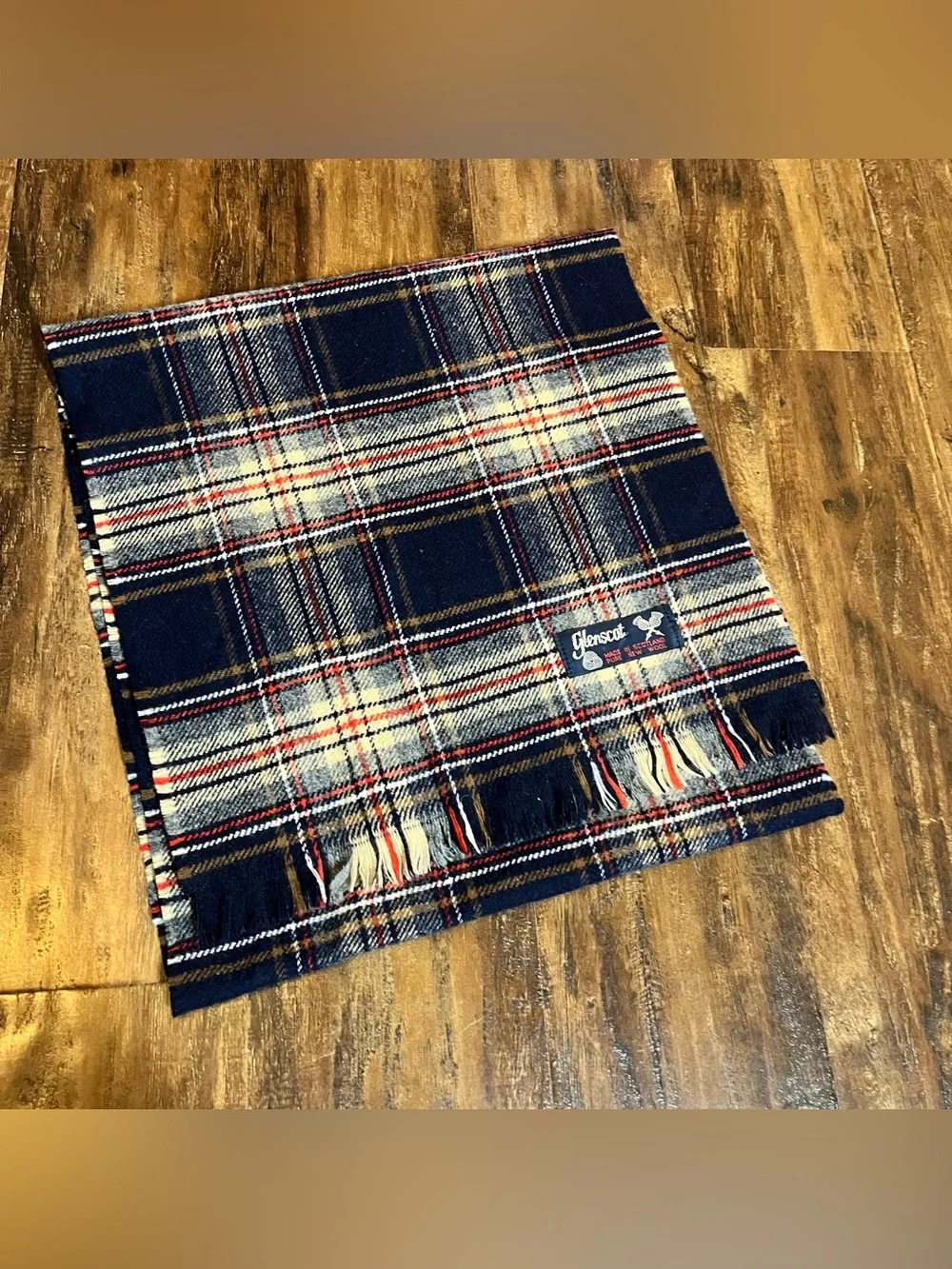 Glenscot Wool plaid Scarf made in Scotland